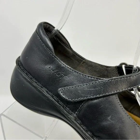 Naot Primrose Black Leather Comfort Chunky Heeled Mary Janes Size 38 (US Size 7) - Picture 2 of 14